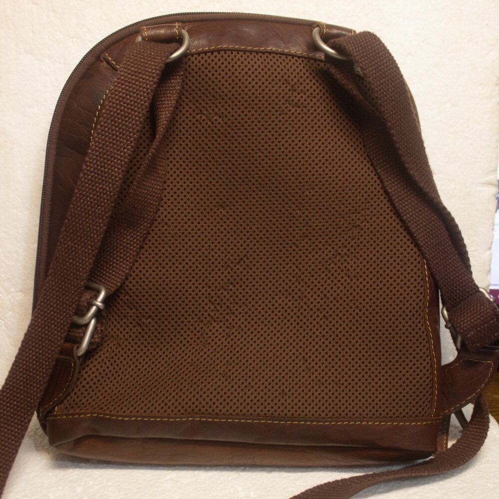 Jack Georges Leather Backpack Preowned - image 4